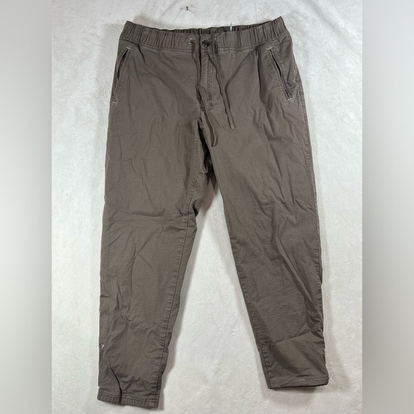 L.L. Bean Size Large 32” Inseam Lined Utility Jogger Brown Casual Pants Tactical - Picture 1 of 12
